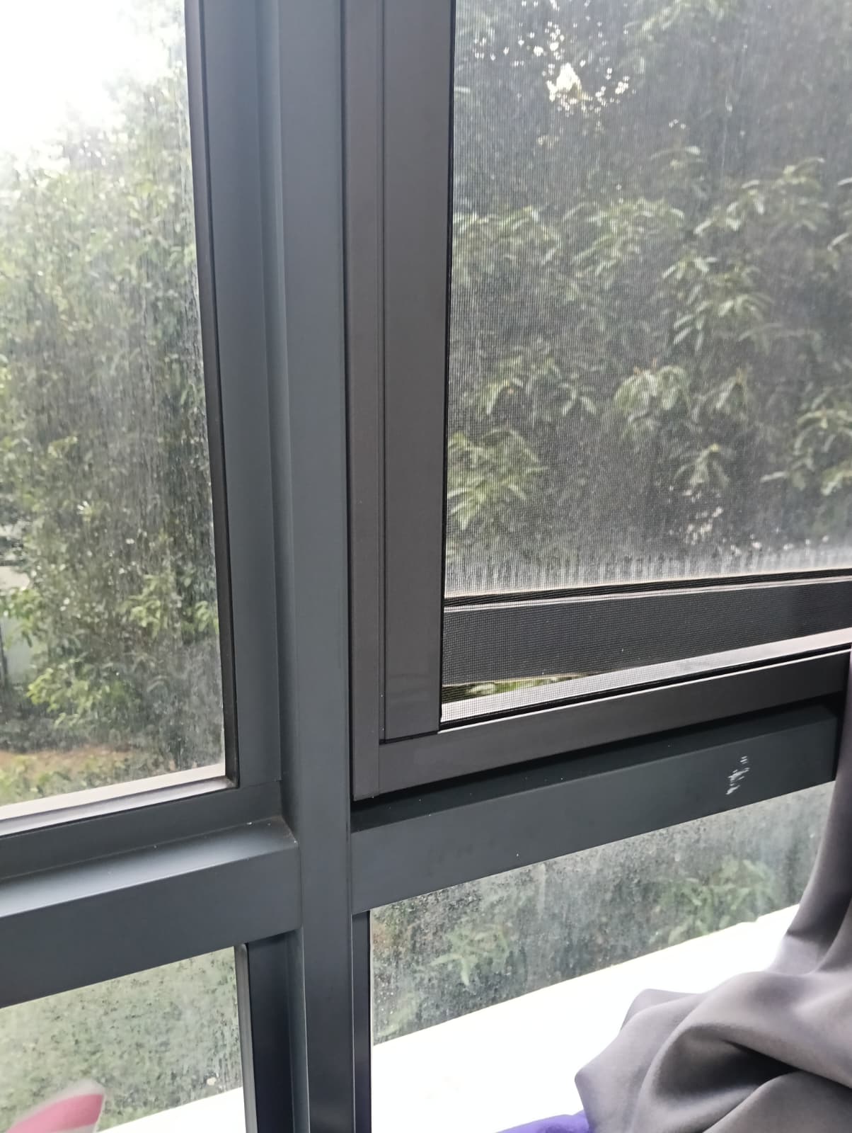 This is a Picture of stainless steel mesh installed at 111 pasir ris grove, condo 