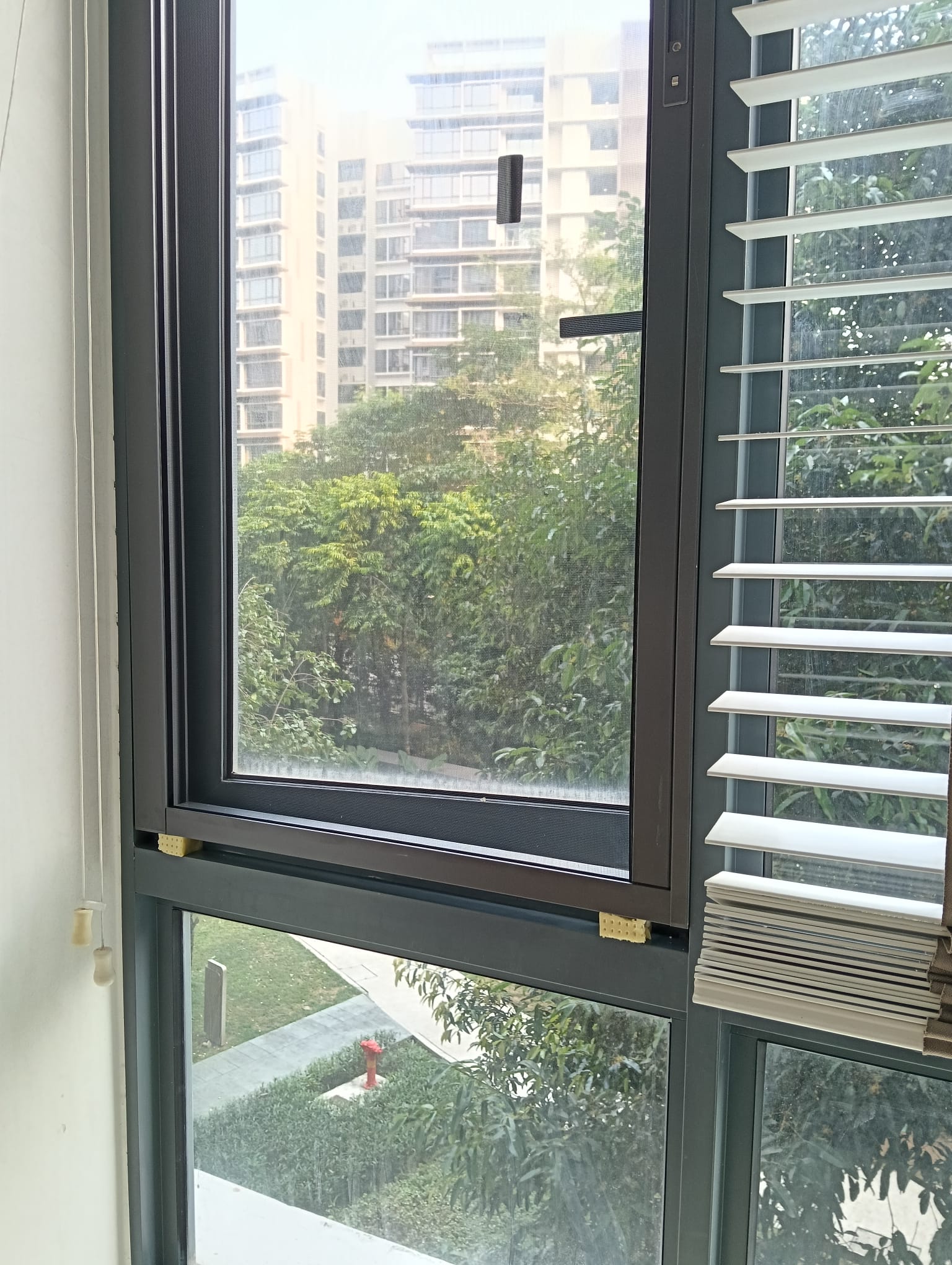 This is a Picture of stainless steel mesh installed at 111 pasir ris grove, condo